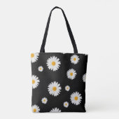 Daisy Pattern Print Canvas tas (Achterkant)