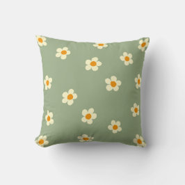 Daisy Pattern Schattige Modern Green Kussen