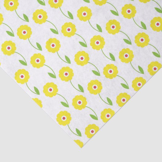 Daisy Pattern Tissue / Ambachtelijk papier (Detail)