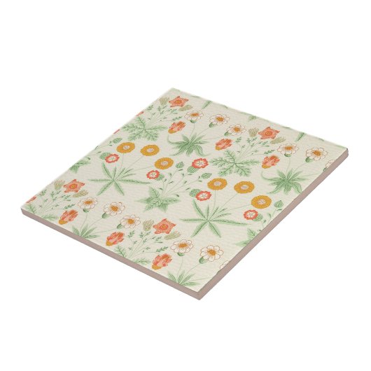 Daisy Pattern van William Morris Tegeltje (Zijkant)