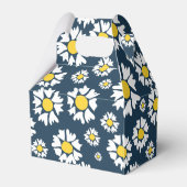 Daisy Pattern, Witte Daisies, Jouw naam Bedankdoosjes (Achterkant)