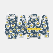 Daisy Pattern, Witte Daisies, Jouw naam Bedankdoosjes (Uitgevouwen)