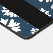 Daisy Pattern, Witte Daisies, Jouw naam Bureaumat (Hoek)