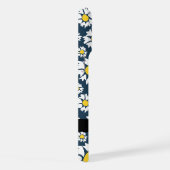 Daisy Pattern, Witte Daisies, Jouw naam iPhone Hoesje (Rechterkant)