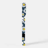 Daisy Pattern, Witte Daisies, Jouw naam iPhone Hoesje (Rechterkant)