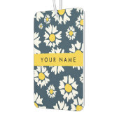 Daisy Pattern, Witte Daisies, Jouw naam Luchtverfrisser (Links)