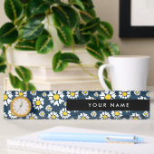Daisy Pattern, Witte Daisies, Jouw naam Naambordje