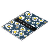 Daisy Pattern, Witte Daisies, Jouw naam Notitieboek (Linkerzijde)
