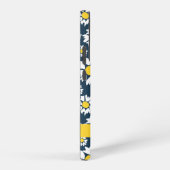 Daisy Pattern, Witte Daisies, Jouw naam Samsung Galaxy Hoesje (Rechterkant)