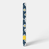 Daisy Pattern, Witte Daisies, Jouw naam Samsung Galaxy Hoesje (Linkerkant)