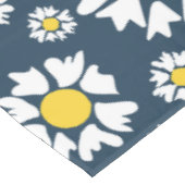 Daisy Pattern, Witte Daisies, Jouw naam Tafelkleed (Gekanteld)