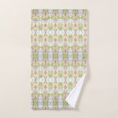 Daisy Patterned Badhanddoek Set Bad Handdoek (Handdoek)