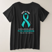 Daisy...PCOS Grote Maat T-shirt (Design achterkant)