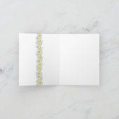 Daisy Peace Sign Dank je wel Bedankkaart (Binnen)