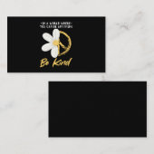 Daisy Peace Sign Flower Gardening Hippie Visitekaartje (Voorkant / Achterkant)