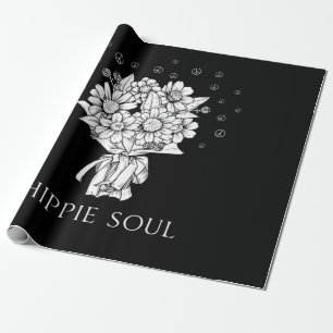 Daisy Peace Sign Hippie Soul Cadeaupapier