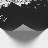 Daisy Peace Sign Hippie Soul Cadeaupapier (Hoek)