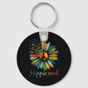 Daisy Peace Sign Hippie Soul Flower Lovers Gifts Sleutelhanger