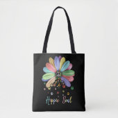 Daisy Peace Sign Hippie Soul Flower Lovers Tote Bag (Voorkant)