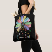 Daisy Peace Sign Hippie Soul Flower Lovers Tote Bag (Dichtbij)