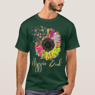 Daisy Peace Sign LOVE Hippie Soul Flower Lovers 60 T-shirt