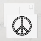 Daisy Peace Symbol Briefkaart (Voorkant / Achterkant)