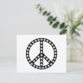 Daisy Peace Symbol Briefkaart (Staand voorkant)