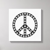 Daisy Peace Symbol Canvas Afdruk (Voorkant)