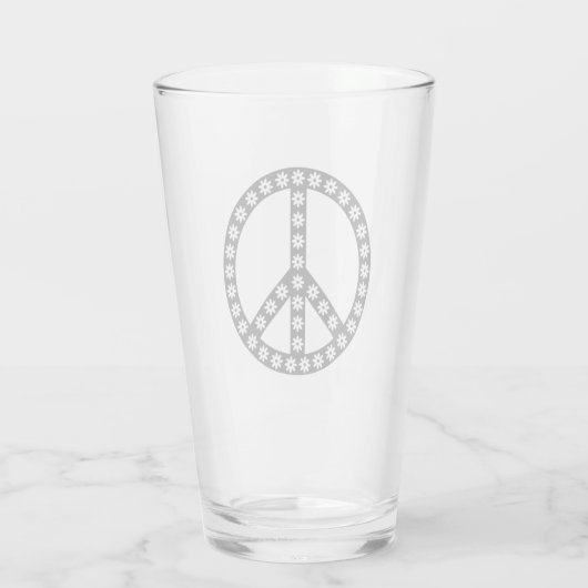 Daisy Peace Symbol Glas (Achterkant)