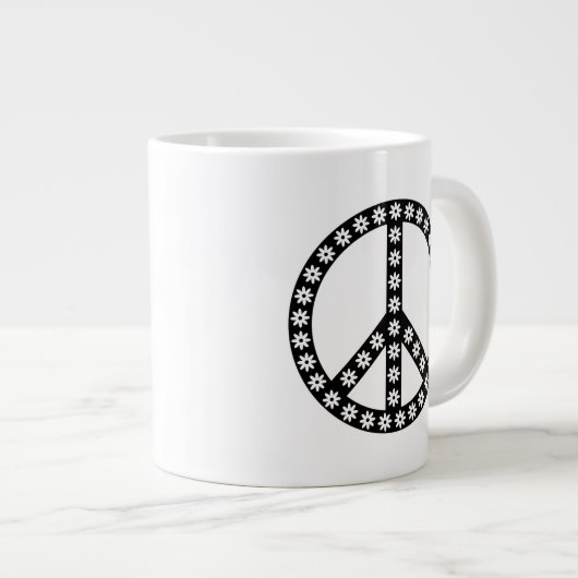 Daisy Peace Symbol Grote Koffiekop (Voorkant rechts)