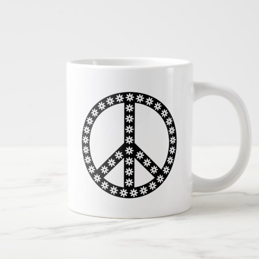Daisy Peace Symbol Grote Koffiekop (Rechts)