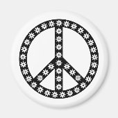 Daisy Peace Symbol Magneet (Voorkant)