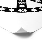Daisy Peace Symbol Poster (Hoek)