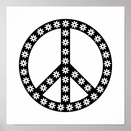 Daisy Peace Symbol Poster (Voorkant)