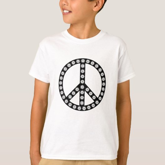 Daisy Peace Symbol T-shirt (Voorkant)