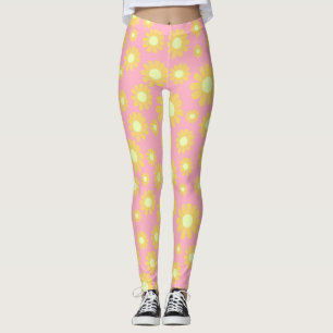 Daisy Peach Sinaasappel Leggings
