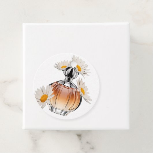 Daisy Perfume Bottle Bedankjes Labels (In situ)
