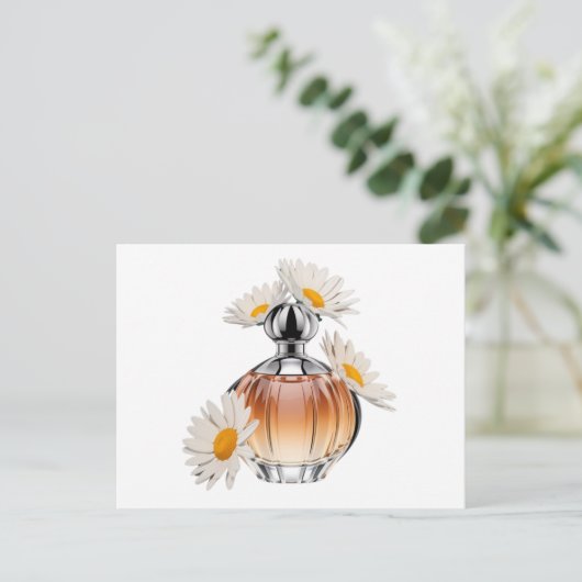 Daisy Perfume Bottle Briefkaart (Staand voorkant)