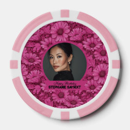 Daisy Petal Surprise Verjaardag Persoonlijk Poker Chips