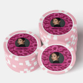 Daisy Petal Surprise Verjaardag Persoonlijk Poker Chips (Opstapeling)