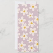 Daisy Photo Birthday Invitation Kaart (Achterkant)