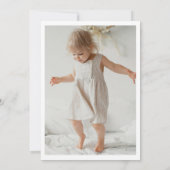 Daisy Photo Birthday Invitation Kaart (Achterkant)