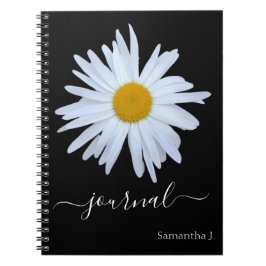 Daisy Photo Black Journal Spiral Photo Notitieboek