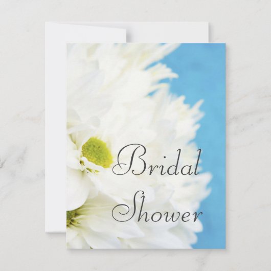 Daisy Photo Bridal Shower Invitation Kaart (Voorkant)