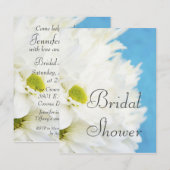 Daisy Photo Bridal Shower Invitation Kaart (Voorkant / Achterkant)