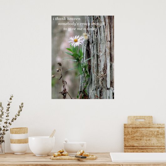 Daisy Photo Poster (Keuken)