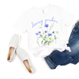 Daisy Picker Women's Wildflower Daisy Boho Floral T-shirt