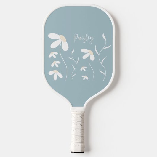 Daisy Pickleball Paddle - Floral Botanical Green (Achterkant)