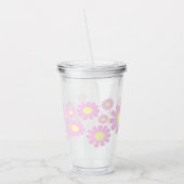 Daisy Pink Acryl Drinkbeker (Links)