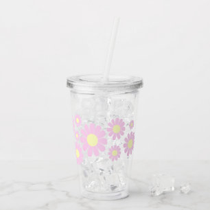 Daisy Pink Acryl Drinkbeker